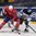 OSTRAVA, CZECH REPUBLIC - MAY 4: Norway's Andreas Stene #11 battles for the puck with Finland's Jussi Jokinen #36 during preliminary round action at the 2015 IIHF Ice Hockey World Championship. (Photo by Richard Wolowicz/HHOF-IIHF Images)

